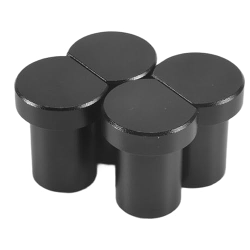 Vjsujehgy 4-Teilige Bank-Hundeklemme Aus Aluminiumlegierung für T-Schienen-Holzbearbeitungs-Werkbank-Positionierungshobelstecker Passend für 20-Mm-Hundeloch (Schwarz) von Vjsujehgy