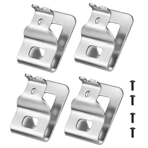 Vjsujehgy 4-Teilige Gürtelclips, Bohrwerkzeug-Clips, Hakensatz mit Schrauben, Ersatzteile, Zubehör für N268241 für 20-V-Elektrowerkzeuge DCD980 DCD985 DCD980L2 DCD985L2 von Vjsujehgy