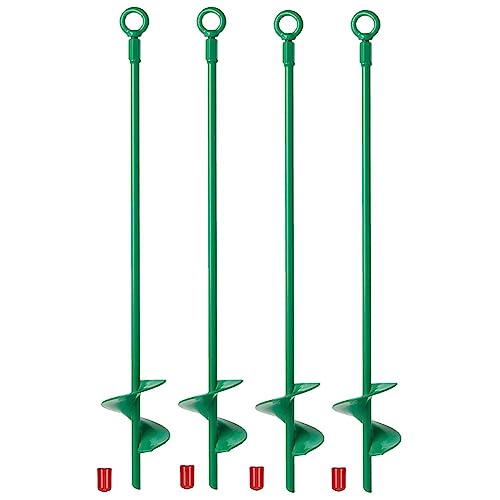 Vjsujehgy 4-Teiliges 18-Erdankerset Helix-Erdanker für Campingzelte, Vordächer und Schaukelsets von Vjsujehgy