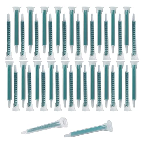 Vjsujehgy 40-Teilige Epoxy-MischdüSe, Elektrostatische MischdüSe, Kartuschenspitze, 50 Ml/1,7 Oz (VerhäLtnis 1:1/1:2), 16 Elemente von Vjsujehgy
