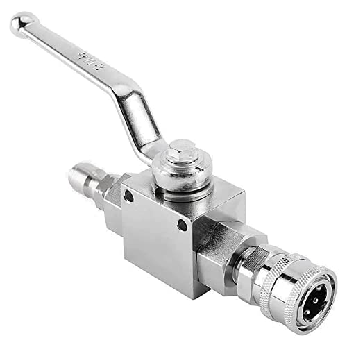 Vjsujehgy 4500PSI Kugelventil-Kit Schalter mit 3/8 Schnellsteckverbinder für Hochdruckreiniger-Schlauchpumpe Hochdruckreiniger-Kugelventil-Kit von Vjsujehgy