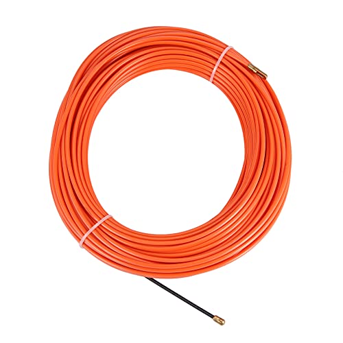 Vjsujehgy 4Mm 30 Meter Orange Fuehrungsvorrichtung Nylon Elektrische Kabel Push Pullers Kanal Schlange Rodder Fisch Band Draht von Vjsujehgy