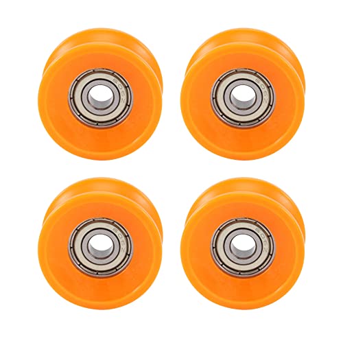 Vjsujehgy 4Pcs 6X30X13Mm Kunststoffbeschichtete Abgedichtete Lager Stahl 606Z Deep U NutfüHrung Riemenscheibenschiene Kugellagerlager von Vjsujehgy