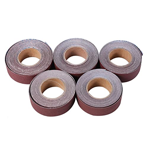 Vjsujehgy 5 GrößE 6M 150-600 KöRnung Holzbearbeitungsschleifpapier Schleifmittel Emery Cloth Roll Trockenpolier-Schleifwerkzeuge für Metallholz von Vjsujehgy