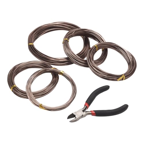 Vjsujehgy 5 Roll Ausbildung Bonsai Draht Eloxierter Aluminium Draht zum Halten Von Bonsai Zweigen Kleine StäMme () von Vjsujehgy