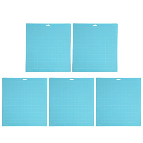 Vjsujehgy 5 StüCk Schneiden Matte mit Leichtem für One/Air/Explore Air2&Air 3/Maker&Maker 3, Quilt Schneiden Matten 30,5 X 30,5 Cm, Blau von Vjsujehgy