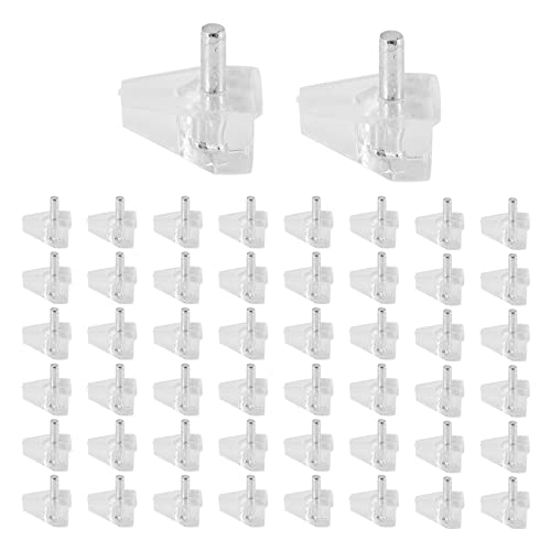 Vjsujehgy 50 StüCk 3 Mm Regal Stifte Durchsichtige Halterungen Schrank Regal Klammern Clips Regal Halterung Halterungen für KüChen MöBel von Vjsujehgy