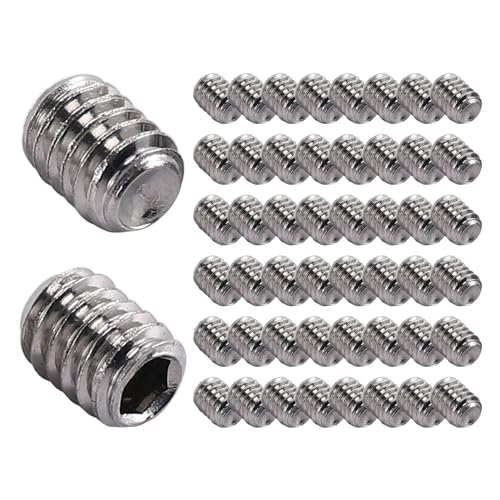 Vjsujehgy 50 Stueck M2.5 x 3mm Edelstahl Innensechskant Set Madenschrauben Kopfloser Mutter von Vjsujehgy