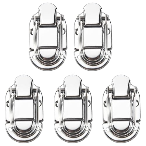 Vjsujehgy 5Pcs Knot Nickel Drawbolt Verschluss Latch für GepäCk Gitarre Musical Trolley Vjsujehgy 5Pcs Knot Nickel Drawbolt Verschluss Latch für GepäCk Gitarre Musical Trolley von Vjsujehgy