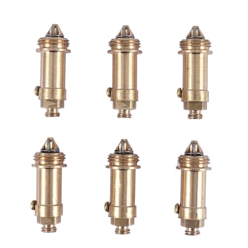 Vjsujehgy 6 STÜCKE Waschbecken StöPsel Becken Badewannen Abfluss Messing Stecker Schraube für SpüLbecken Wanne Abfluss Stopfen im der KüChe von Vjsujehgy