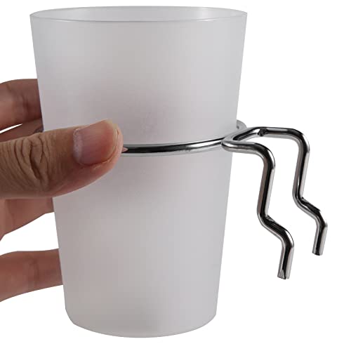 Vjsujehgy 6 SäTze Steckbrett BehäLter mit Ringen Stil Steckbrett Haken mit Steckbrett Bechern Steckbrett Becher Halter ZubehöR Transparent von Vjsujehgy