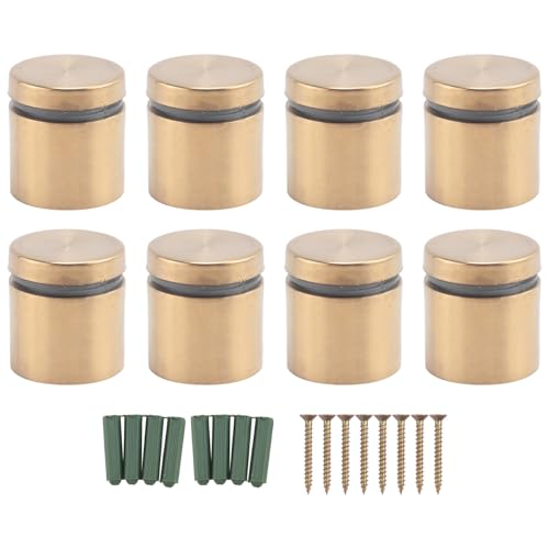 Vjsujehgy 8 SäTze Abstands Schrauben Werbenagel Abstands Halter Wand Hardware für AufhäNgen Von Acryl Bilderrahmen (25 X 25 Mm) von Vjsujehgy