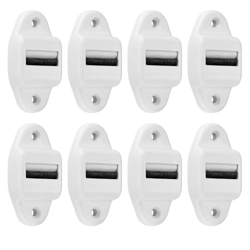 Vjsujehgy 8 Stück Gurtführung Rollladen Gurtführung mit Rolle und Bürste Rollo Gurtführung (Rollen Bis 23mm Gurtbreite) von Vjsujehgy