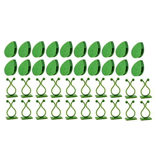 Vjsujehgy 80 StüCke Pflanzen Kletterwandbefestigungsclips Pflanzenfixierer Reben Garten GrüNes Blatt Pflanze Wandclips Rebenhalter für Wanddekoration von Vjsujehgy