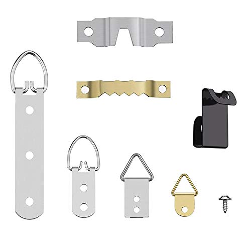 Vjsujehgy 96 StüCk/Set Bilder Foto Rahmen HäNgende Haken mit Schrauben Kit für BüRo Haus Malerei KleiderbüGel Sortiert von Vjsujehgy