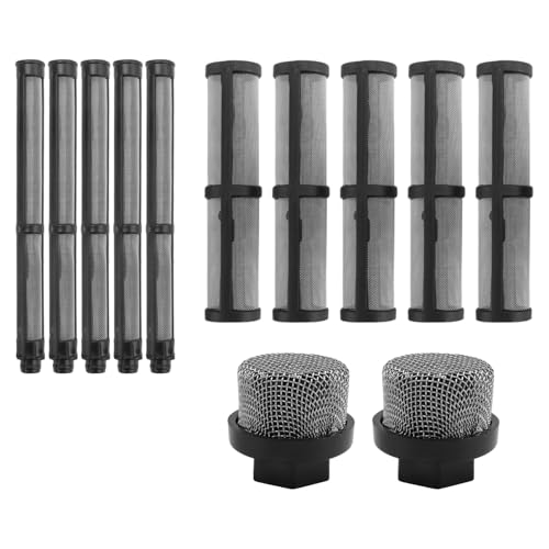 Vjsujehgy Airless-Spritzfilter-Rohrset Saugpumpe Schwarz für 390 395 490 495 595 3400 Sprühpistolen von Vjsujehgy