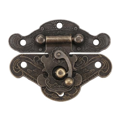 Vjsujehgy Antike Retro Weinlese-dekorative Verriegelung hoelzerne Schmucksache-Kasten Hasp-Auflage-Kasten-Verschluss-Groesse: mittel von Vjsujehgy