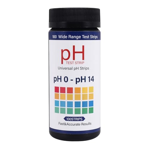 Vjsujehgy Boden Ph Test Streifen 100 Streifen Boden Tester 0-14 Ph Boden Test, Boden Ph Test Streifen, Pflanzen Tester für Boden, Ph Test Streifen von Vjsujehgy