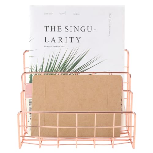 Vjsujehgy BüCherregal BüRo Desktop RoséGold Metall Buchblock BüCherregal mit Dreischichtigem Desktop Magazin Vjsujehgy BüCherregal BüRo Desktop RoséGold Metall Buchblock BüCherregal mit Dreischichtigem Desktop Magazin von Vjsujehgy