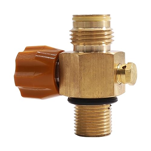 Vjsujehgy CO2 Nachfülladapter CO2-Tankadapter G1/2 14 M18X1.5 Nachfüll-CO2-Ventiladapter Gewindekonverter von Vjsujehgy