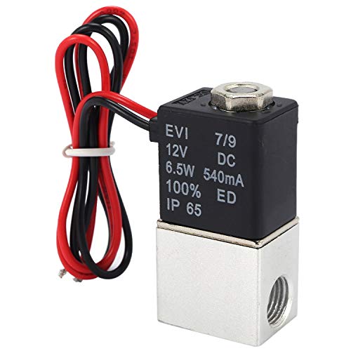 Vjsujehgy DC12V Magnet Ventil 1/4 2 Wege Druck Luft Ventile mit Normaler SchließUng für Wasser, Luft und Gas von Vjsujehgy