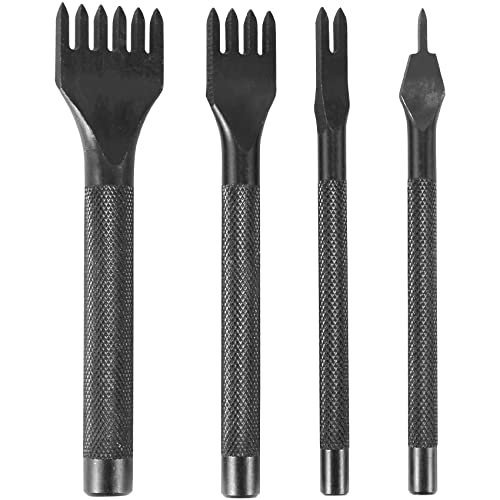 Vjsujehgy DIY Diamant SchnüRung NäHen MeißEl Set Leder Bastel Sets, Leder Bastel Zahn Werkzeug 4Mm 1/2/4/6 Stift von Vjsujehgy