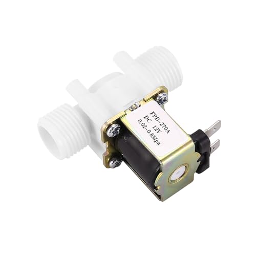 Vjsujehgy Dc12V C Normaler Geschlossenes Wasser Magnet Ventil G1 / 2- Kunststoff Magnet Ventil für Wasser von Vjsujehgy