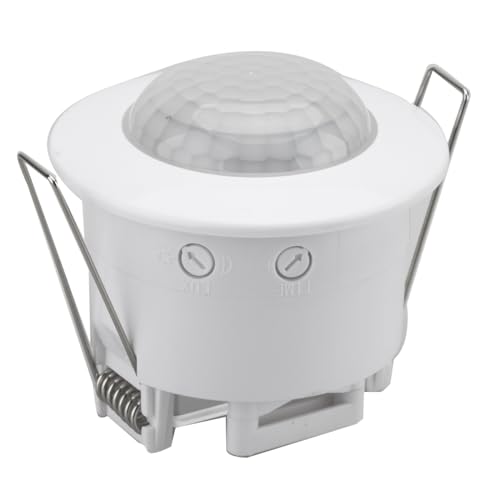 Vjsujehgy Deckeneinbau-PIR-Bewegungsmelder, Verstellbarer Infrarot-Detektor für Flur, Veranda, Lampenschalter Vjsujehgy Deckeneinbau-PIR-Bewegungsmelder, Verstellbarer Infrarot-Detektor für Flur, Veranda, Lampenschalter von Vjsujehgy