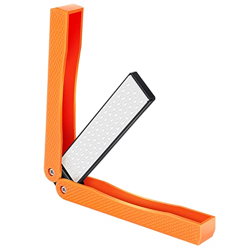 Vjsujehgy Doppelseitiger DiamantschäRfer, Grober Diafold-Klingen-SchäRfstein, KöRnung 400/600, Orange von Vjsujehgy