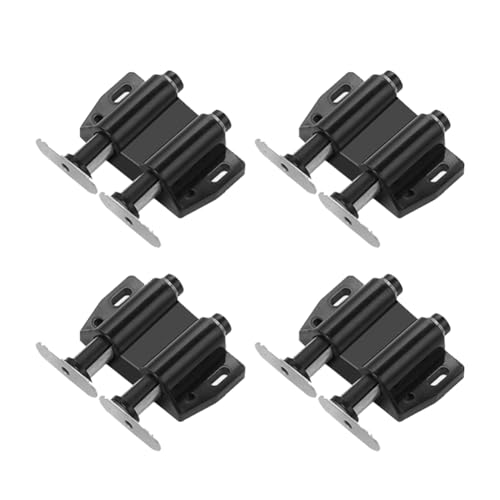 Vjsujehgy Doppelt Öffnender Magnet, Automatischer Rebound-Schalter, Schließer, Geräuschloses Schließschloss für Möbel, Schrank, Schublade, Einfach zu Bedienen, Schwarz Vjsujehgy Doppelt Öffnender Magnet, Automatischer Rebound-Schalter, Schließer, Geräuschloses Schließschloss für Möbel, Schrank, Schublade, Einfach zu Bedienen, Schwarz von Vjsujehgy