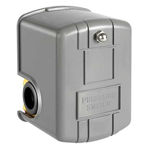 Vjsujehgy Druckschalter für Brunnenpumpe, 40-60 Psi Wasserdruckschalter, Einstellbares Differential, 1/4 NPT-Wasserdruck von Vjsujehgy