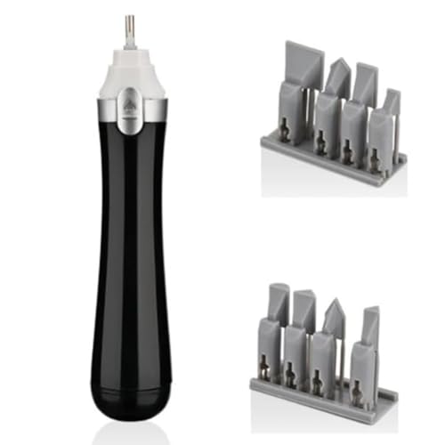 Vjsujehgy Elektrischer Säbelschleifer mit 8 Schleifköpfen für Hobbys, Kunst, Miniaturen, Figurenpolieren und Schleifen von Vjsujehgy