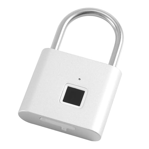 Vjsujehgy Finger Abdruck VorhäNge Schloss, Tragbares USB Schutz Finger Abdruck Schloss für Schließ FäCher, Koffer, SäCke Usw. Kann UnterstüTzt Werden von Vjsujehgy