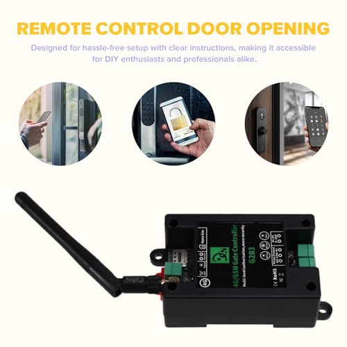 Vjsujehgy GSM Fernbedienungsrelais -Switch G203 4G Mobilfunkbetriebstür und Gate Controller GSM Gate Controller G203 Vjsujehgy GSM Fernbedienungsrelais -Switch G203 4G Mobilfunkbetriebstür und Gate Controller GSM Gate Controller G203 von Vjsujehgy
