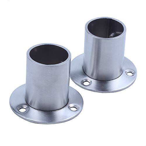 Vjsujehgy Garderobe 25Mm Tube Edelstahl Rail Rod End Support Bracket 2St von Vjsujehgy