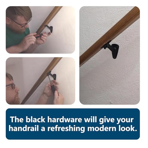 Vjsujehgy Handlaufhalterungen für Treppen - 6 Stück Handlaufhalterungen für Innentreppen oder Außentreppen, Handlaufhalterungen Vjsujehgy Handlaufhalterungen für Treppen - 6 Stück Handlaufhalterungen für Innentreppen oder Außentreppen, Handlaufhalterungen von Vjsujehgy