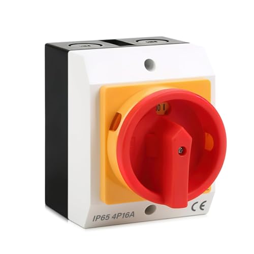 Vjsujehgy Hauptschalter -Leistungsschalter 16A 4 Pin Elektrischer Isolatorschalter zum Anschließen Von Schalter und Trennung Von Schaltungen Vjsujehgy Hauptschalter -Leistungsschalter 16A 4 Pin Elektrischer Isolatorschalter zum Anschließen Von Schalter und Trennung Von Schaltungen von Vjsujehgy