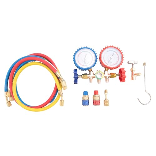 Vjsujehgy Kältemittelmanometer-Set für R12 R22 R404A mit und Haken Wie Abgebildet von Vjsujehgy