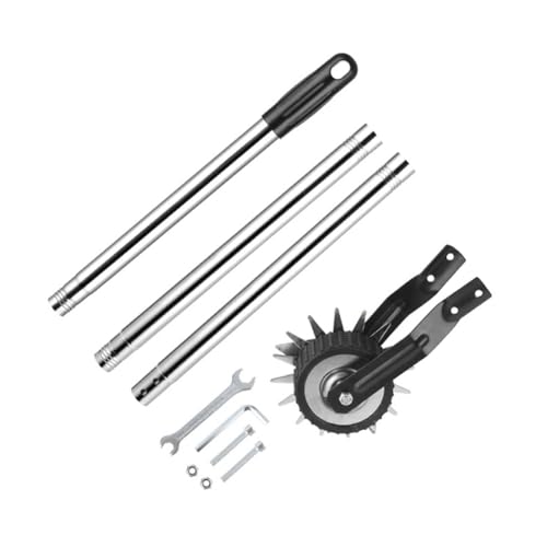 Vjsujehgy Kantenschneider-Rasenwerkzeug, Manueller Rasenkantenschneider mit Rad, Rotierender Rasentrimmer, Rasenkantenschere für Den Gehweg im Garten (1,2 M) von Vjsujehgy