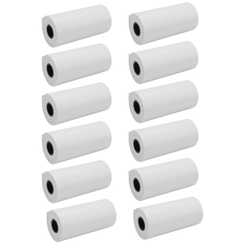 Vjsujehgy Kinder Kamera Druck Papier, 12 Rollen 57 X 30 Mm mit Foto Druck Papier Rollen Druck Kamera NachfüLlung Papier von Vjsujehgy