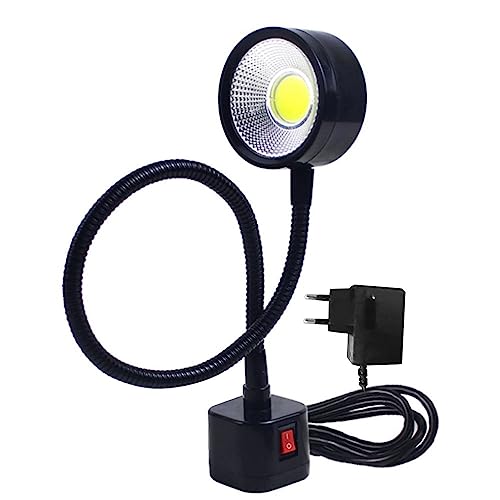 Vjsujehgy LED Arbeits Scheinwerfer Magnet Fuß Flexible Schwanen Hals Lampe 220V 5W für Dreh Maschine FräS Bohr Maschine Industrie Beleuchtung, EU Stecker Vjsujehgy LED Arbeits Scheinwerfer Magnet Fuß Flexible Schwanen Hals Lampe 220V 5W für Dreh Maschine FräS Bohr Maschine Industrie Beleuchtung, EU Stecker von Vjsujehgy