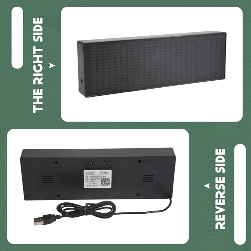 Vjsujehgy LED Musik Rhythmuslichter Sprache Sensor 1624 RGB AtmosphäRen Pegel Anzeige mit Uhr Anzeige (Kabel Steuerung) von Vjsujehgy