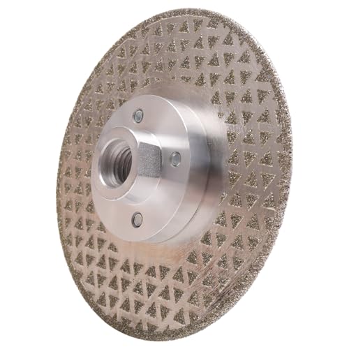 Vjsujehgy M14 Vakuumgelötetes Diamant-Trennrad-Sägeblatt, Doppelseitige Scheibe, Marmor, Beton, Keramikfliesenschneiden, 115 mm von Vjsujehgy