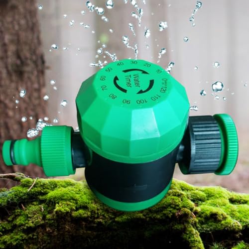 Vjsujehgy Mechanischer Sprinkler-Timer mit Drehgelenk, Bewässerungstimer für Gartenschläuche, Wasserdichter Bewässerungs-Timer, Gartenbewässerungs-Timer von Vjsujehgy
