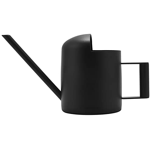 Vjsujehgy Mini-GießKanne, 300 Ml Schwarze Edelstahl-GießKanne, Langmundige Pflanzen-GießKanne, Geeignet für Gartenpflanzen von Vjsujehgy