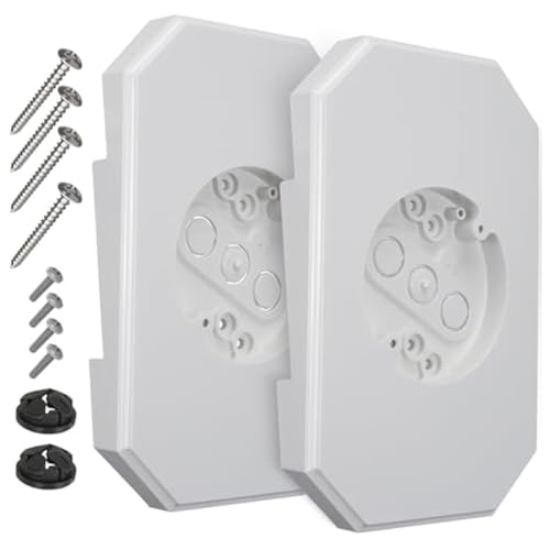 Vjsujehgy Montageblock für Außenverkleidungen, 8141DBL Einbaukasten-Montageblock für Außenbeleuchtung, 2 Sets für 1/2 Überlappungsdoppel- und 4 Außenverkleidungen von Vjsujehgy