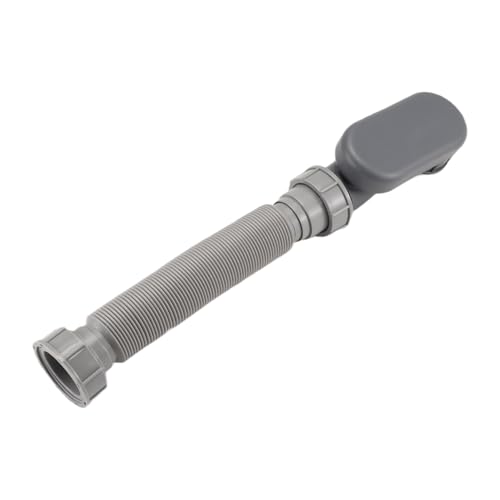 Vjsujehgy Niedriges Profil, 1 1/2 P-Siphon, Flexibles Badewannen-Duschablaufrohr, Graues Badewannen-Duschablaufrohr, Flaches P-Siphon, Freistehender Badewannenablauf für Badewanne, Badewannenablauf von Vjsujehgy