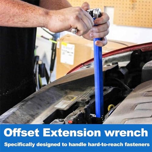 Vjsujehgy Offset-Verlängerungsschlüssel, 15 Multifunktionaler Steckschlüssel mit Engem Zugang, Aus Metall-Carbonstahl, Einsatzbereiter Steckschlüsselwerkzeug Vjsujehgy Offset-Verlängerungsschlüssel, 15 Multifunktionaler Steckschlüssel mit Engem Zugang, Aus Metall-Carbonstahl, Einsatzbereiter Steckschlüsselwerkzeug von Vjsujehgy