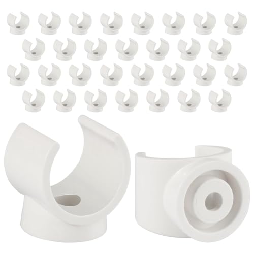 Vjsujehgy PEX-Clips Rohrschelle, 50 StüCk 1/2 Rohrschelle für PVC-Wasserrohre und SchläUche, U-FöRmige Rohrschellen-Werkzeuge Aus Kunststoff von Vjsujehgy