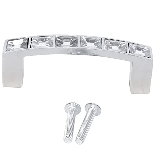 Vjsujehgy Pack Von 10 Europa-Art-Quadrat-Freier Kristallrhinestone-Möbel-Tür-Garderobenschrank-Kabinett-Fach-Stoßgriff-Küchen-Griffe 64Mm von Vjsujehgy